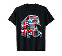 Drapeau Union Jack à Deux étages Motif Bus londonien T-Shirt