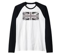 Drapeau Union Jack Britannique en écailles de Gris foncé Manche Raglan