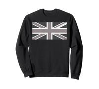 Drapeau Union Jack Britannique en écailles de Gris foncé Sweatshirt