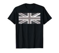 Drapeau Union Jack Britannique en écailles de Gris foncé T-Shirt