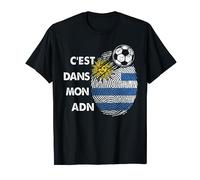 Drapeau Uruguay Cadeau Foot Uruguay C'est Dans Mon ADN T-Shirt