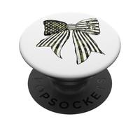 Drapeau USA 4 Juillet Camouflage pêcheur Bar Poisson PopSockets PopGrip Adhésif