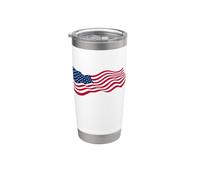 Drapeau USA agitant le drapeau américain drapeau USA Gobelet isotherme en acier inoxydable double paroi