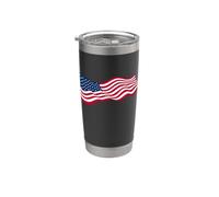 Drapeau USA agitant le drapeau américain drapeau USA Gobelet isotherme en acier inoxydable double paroi