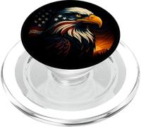Drapeau USA Aigle Liberté Patriotique 4 Juillet PopSockets PopGrip pour MagSafe