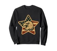 Drapeau USA Aigle patriotique 4 juillet Indépendance américaine Sweatshirt