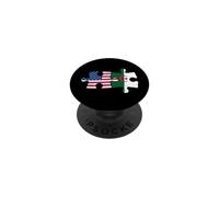 Drapeau USA Algérie - Puzzle Drapeau Vieilli PopSockets PopGrip Adhésif