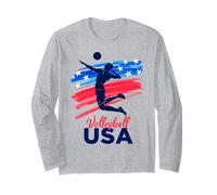 Drapeau USA de Volleyball pour Homme Manche Longue