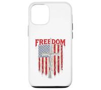 Drapeau USA Freedom Cross Patriotic Liberty Christian Beliver Coque pour iPhone 12/12 Pro