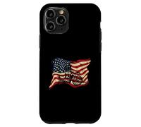 Drapeau USA Motocross Dirt Bike Drapeau Américain Détresse Coque pour iPhone 11 Pro