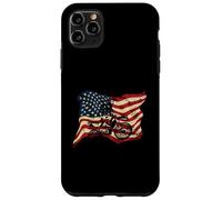 Drapeau USA Motocross Dirt Bike Drapeau Américain Détresse Coque pour iPhone 11 Pro Max