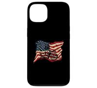 Drapeau USA Motocross Dirt Bike Drapeau Américain Détresse Coque pour iPhone 13