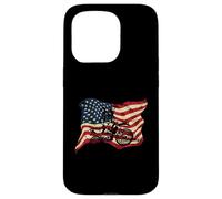 Drapeau USA Motocross Dirt Bike Drapeau Américain Détresse Coque pour iPhone 15 Pro