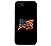 Drapeau USA Motocross Dirt Bike Drapeau Américain Détresse Coque pour iPhone SE (2020) / 7/8