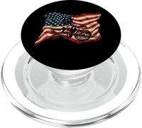 Drapeau USA Motocross Dirt Bike Drapeau Américain Détresse PopSockets PopGrip pour MagSafe