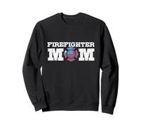 Drapeau USA Pompier Maman Pompier Sweatshirt