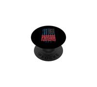 Drapeau USA Pompier Mari père Pompier PopSockets PopGrip Adhésif