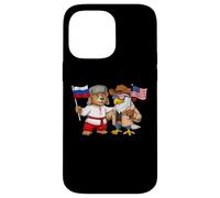 Drapeau USA Russie Fières Racines Russo-américaines Héritage Coque pour iPhone 14 Pro Max