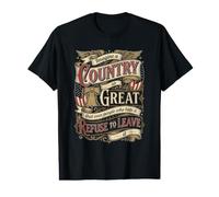 Drapeau USA « This Country is So Great Freedom » T-Shirt Graphique avec Valeur