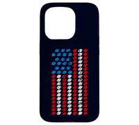 Drapeau USA Vintage Rugby 4 Juillet, Joueur de Rugby USA Amérique Coque pour iPhone 15 Pro