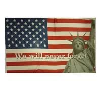 Drapeau USA We Will Never Forget 15 x 90 cm FlagSuperstore