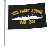 Drapeau USS Puget Sound Ad 38 2x3 pieds Drapeaux lumineux