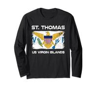 Drapeau USVI Saint Thomas Design Drapeau USVI Manche Longue