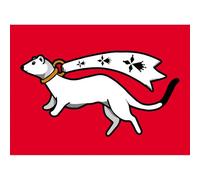 Drapeau Vannes Hermine - 15x11cm - Sticker/Autocollant