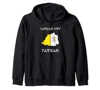 Drapeau Vatican Vieilli Fierté de la Cité du Vatican Sweat à Capuche
