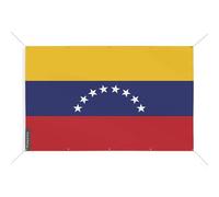 Drapeau Venezuela 10 Oeillets en Plusieurs Tailles (S) 70 x 105 cm