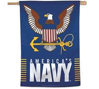 Drapeau vertical de la marine militaire des États-Unis, multicolore, taille unique