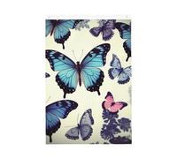Drapeau vertical double face de 5,1 x 7,6 cm avec œillets - Ne se décolore pas - Beau drapeau de jardin en forme de papillon - Toile de fond pour photo pour décoration intérieure et extérieure