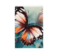 Drapeau vertical double face de 5,1 x 7,6 cm avec œillets - Ne se décolore pas - Beau drapeau de jardin en forme de papillon - Toile de fond pour photo pour décoration intérieure et extérieure