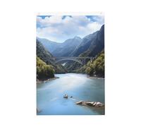 Drapeau vertical double face de 5,1 x 7,6 cm avec œillets - Ne se décolore pas - Beau drapeau de montagne - Toile de fond pour photo - Pour décoration intérieure et extérieure