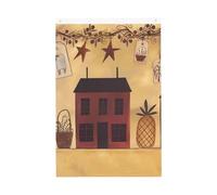 Drapeau vertical double face de 5,1 x 7,6 cm avec œillets - Ne se décolore pas - Drapeau de jardin beige marron pour maison et jardin fruitier - Toile de fond pour décoration intérieure et extérieure