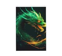 Drapeau vertical double face de 5,1 x 7,6 cm avec œillets - Ne se décolore pas - Drapeau de jardin chinois dragon - Toile de fond photo pour décoration intérieure et extérieure