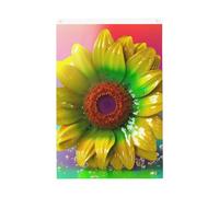 Drapeau vertical double face de 5,1 x 7,6 cm avec œillets - Ne se décolore pas - Drapeau de jardin coloré 3D - Pour décoration intérieure et extérieure