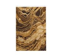 Drapeau vertical double face de 5,1 x 7,6 cm avec œillets - Ne se décolore pas - Drapeau de jardin en marbre doré - Toile de fond pour photo - Pour décoration intérieure et extérieure