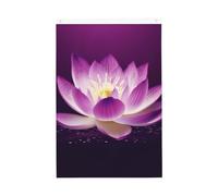 Drapeau vertical double face de 5,1 x 7,6 cm avec œillets - Ne se décolore pas - Drapeau de jardin fleur de lotus violet - Toile de fond pour photo pour décoration intérieure et extérieure