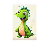 Drapeau vertical double face de 5,1 x 7,6 cm avec œillets - Ne se décolore pas - Drapeau de jardin mignon dinosaure - Toile de fond pour photo - Décoration intérieure et extérieure