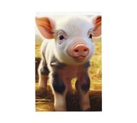 Drapeau vertical double face de 5,1 x 7,6 cm avec œillets - Ne se décolore pas - Drapeau de jardin mignon - Motif animal de la ferme - Toile de fond pour photo - Décoration intérieure et extérieure
