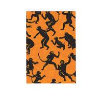 Drapeau vertical double face de 5,1 x 7,6 cm avec œillets - Ne se décolore pas - Drapeau de jardin noir Gibbon Singe de cour - Toile de fond pour photo pour décoration intérieure et extérieure