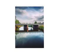 Drapeau vertical double face de 5,1 x 7,6 cm avec œillets - Ne se décolore pas - Drapeau de jardin Pays-Bas - Pont de cour - Toile de fond pour photo pour décoration intérieure et extérieure
