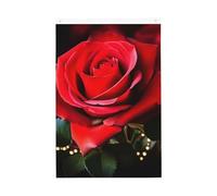 Drapeau vertical double face de 5,1 x 7,6 cm avec œillets - Ne se décolore pas - Drapeau de jardin - Rose - Pour décoration intérieure et extérieure