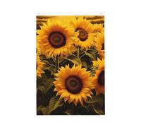 Drapeau vertical double face de 5,1 x 7,6 cm avec œillets - Ne se décolore pas - Drapeau de jardin - Tournesols - Toile de fond pour photo - Décoration intérieure et extérieure