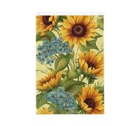Drapeau vertical double face de 5,1 x 7,6 cm avec œillets - Ne se décolore pas - Drapeau de jardin - Tournesols - Toile de fond pour photo - Décoration intérieure et extérieure