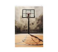 Drapeau vertical double face de 5,1 x 7,6 cm avec œillets - Ne se décolore pas - Superbe drapeau de cour de basket-ball - Toile de fond pour photo pour décoration intérieure et extérieure