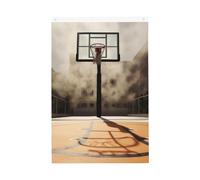 Drapeau vertical double face de 5,1 x 7,6 cm avec œillets - Ne se décolore pas - Superbe drapeau de cour de basket-ball - Toile de fond pour photo pour décoration intérieure et extérieure