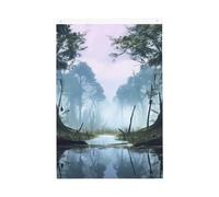 Drapeau vertical double face de 5,1 x 7,6 cm avec œillets qui ne se décolore pas, drapeau de jardin, marais, paysage, cour, toile de fond pour décoration intérieure et extérieure