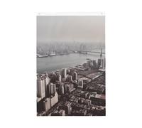 Drapeau vertical double face de 5,1 x 7,6 cm avec œillets qui ne se décolore pas, drapeau de jardin Mumbai, drapeau de cour, toile de fond pour photo pour décoration intérieure et extérieure